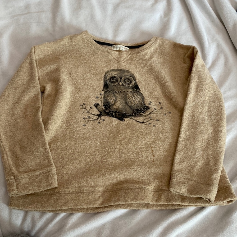 Sweater for kids with owl print